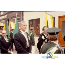 Processie Lobith 1974 excelsior met oa Koning H.Huisman Groenen en broertje Ruks